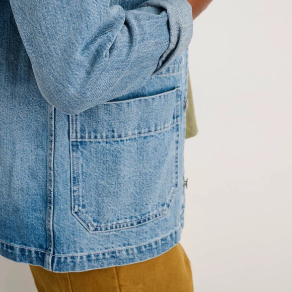 Alex Mill Britt Work Jacket in Denim women’s size L - Picture 3 of 8